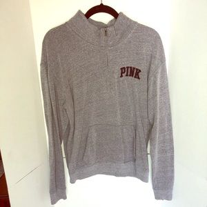 VS PINK quarter zip with pockets.